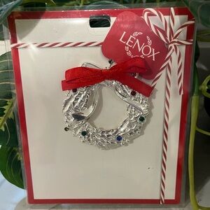 🎄Lenox Jeweled Wreath Ornament